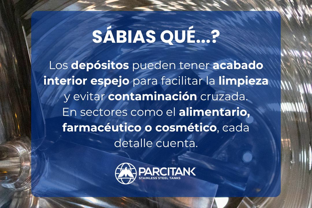 Acabado interior tipo espejo: más que estética en depósitos industriales