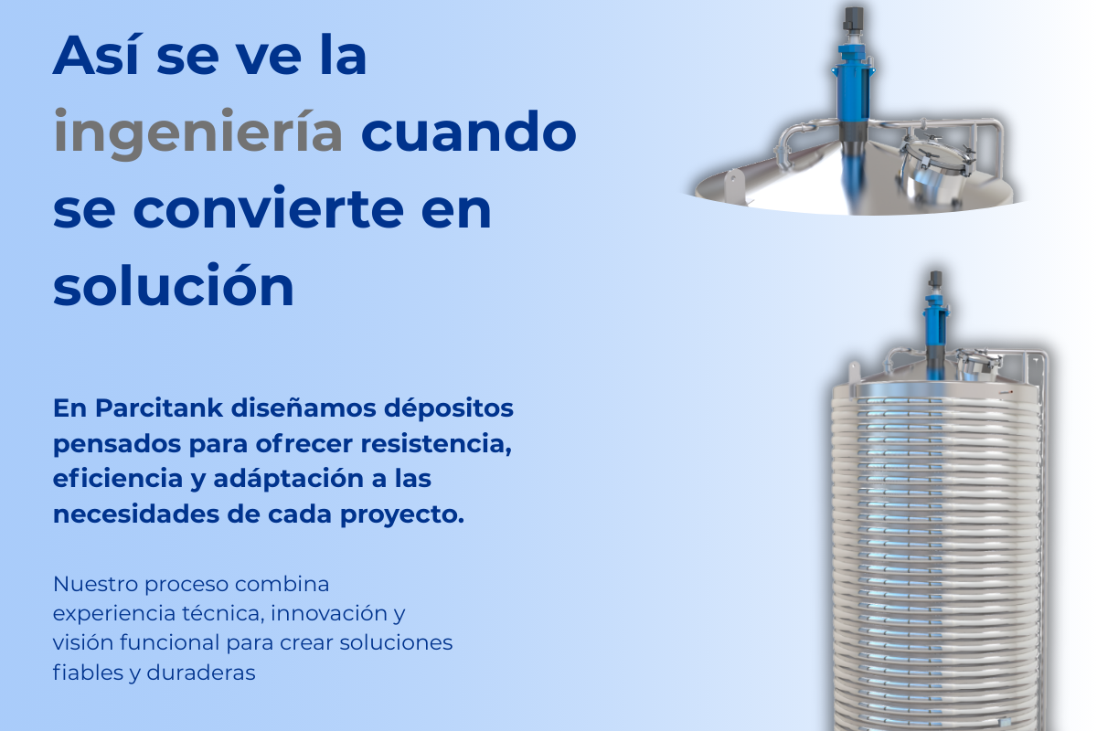 Industrial stainless steel tanks: design, efficiency and reliability | Parcitank