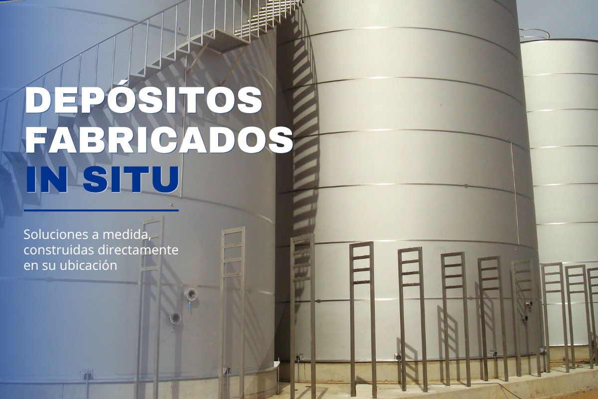 Depósitos fabricados in situ: soluciones de almacenamiento a medida para grandes capacidades