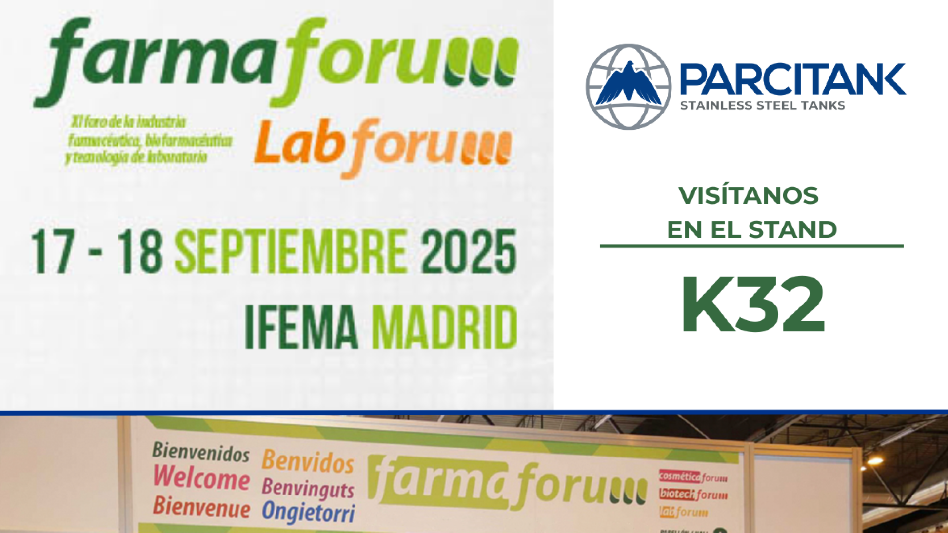 Parcitank will participate as an exhibitor at Farmaforum 2025
