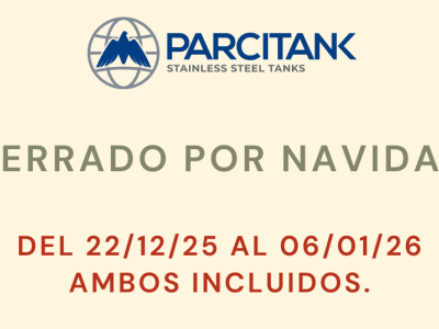 Parcitank cerrará por vacaciones de Navidad del 22 de diciembre al 6 de enero