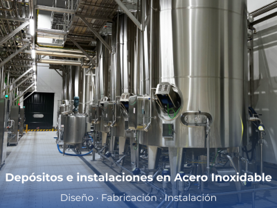 Installation of custom stainless steel tanks in industrial environments